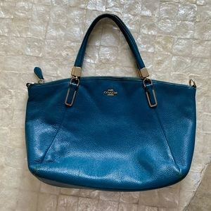 Blue coach bag